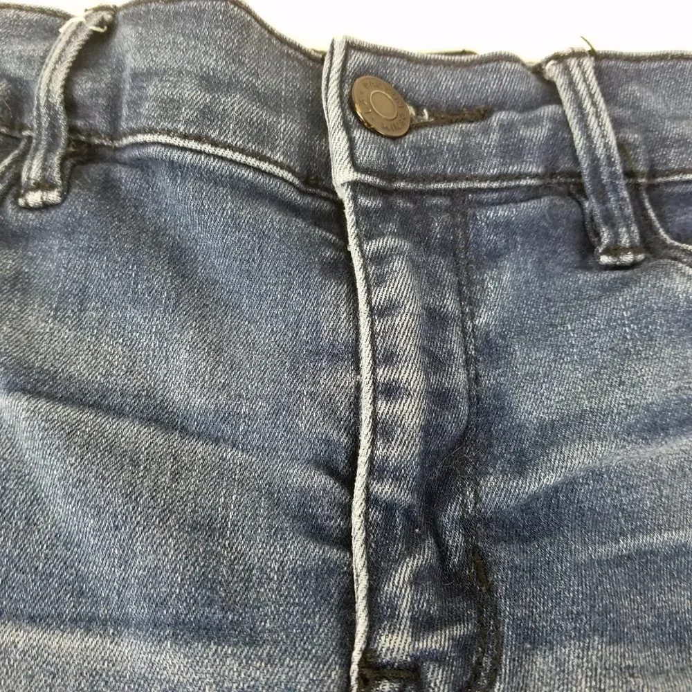 Pacsun Jeans Womens 26 Long Mid Rise Blue Denim Jegging Destroyed Medium Wash‎